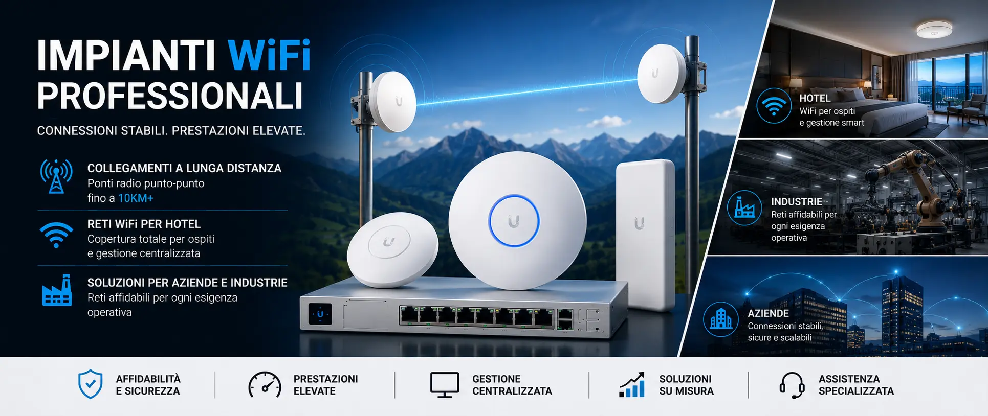 Installazione e assistenza impianti WiFi professionali